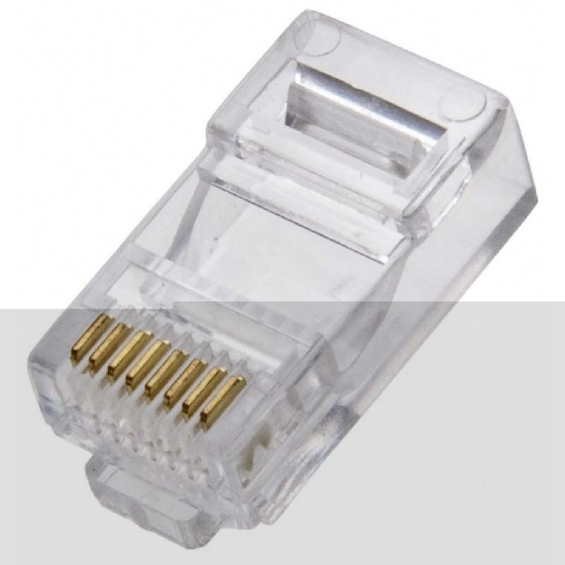 CONECTOR MACHO RJ45 8V CAT 5E