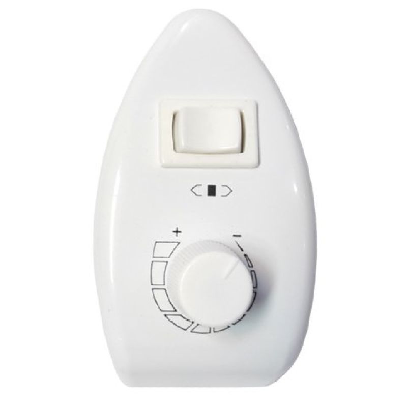 CONTROLE ROTATIVO VENTILADOR PAREDE SOBREPOR BRANCO