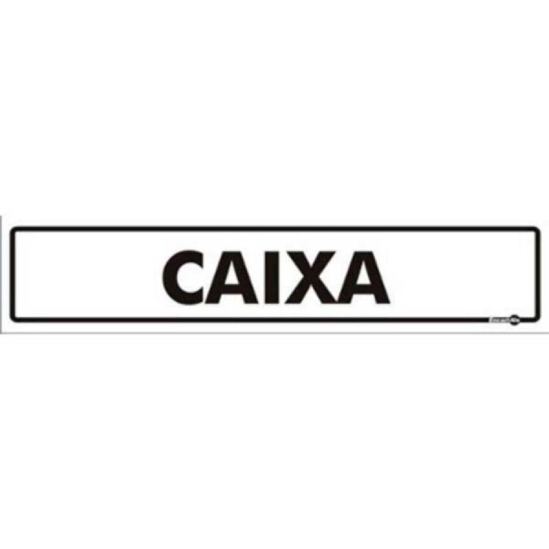 PLACA SINALIZAÇÃO CAIXA PS50 ENCARTALE