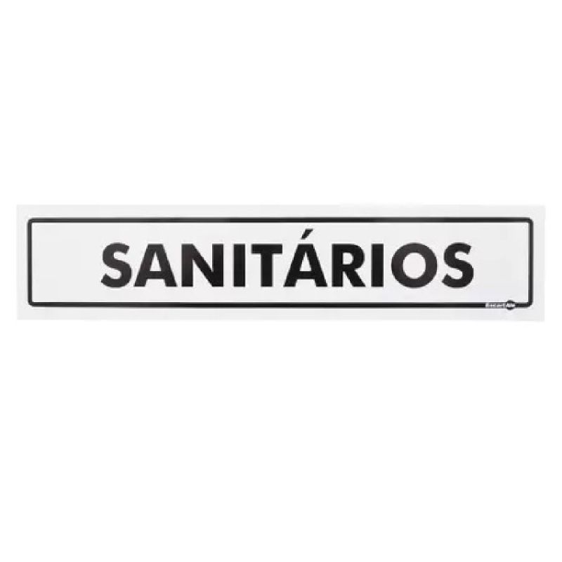PLACA SINAIZAÇÃO SANITÁRIOS PS51 ENCARTALE