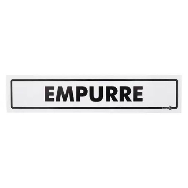 PLACA SINALIZAÇÃO EMPURRE PS60 ENCARTALE
