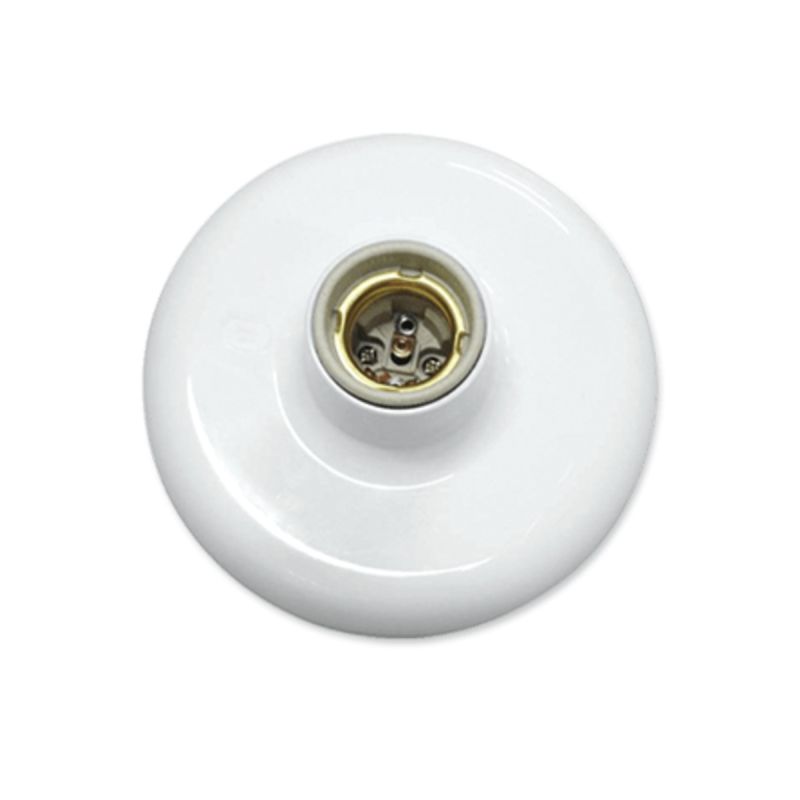PLAFONIER COM SOQUETE LOUCA BRANCO ILUMI
