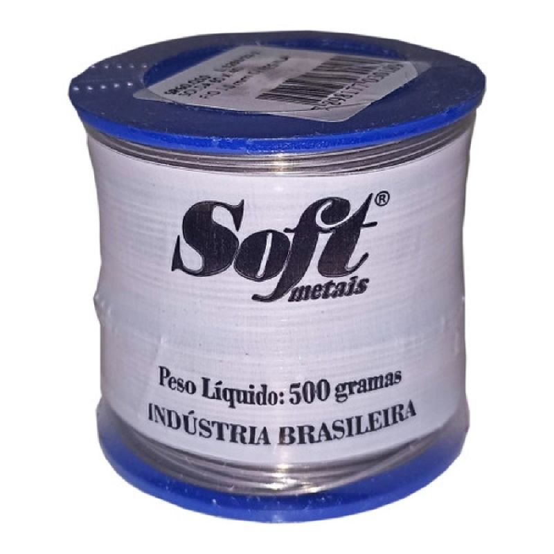 ESTANHO CARRETEL 500 GRAMAS AZUL 1,0MM SOFT