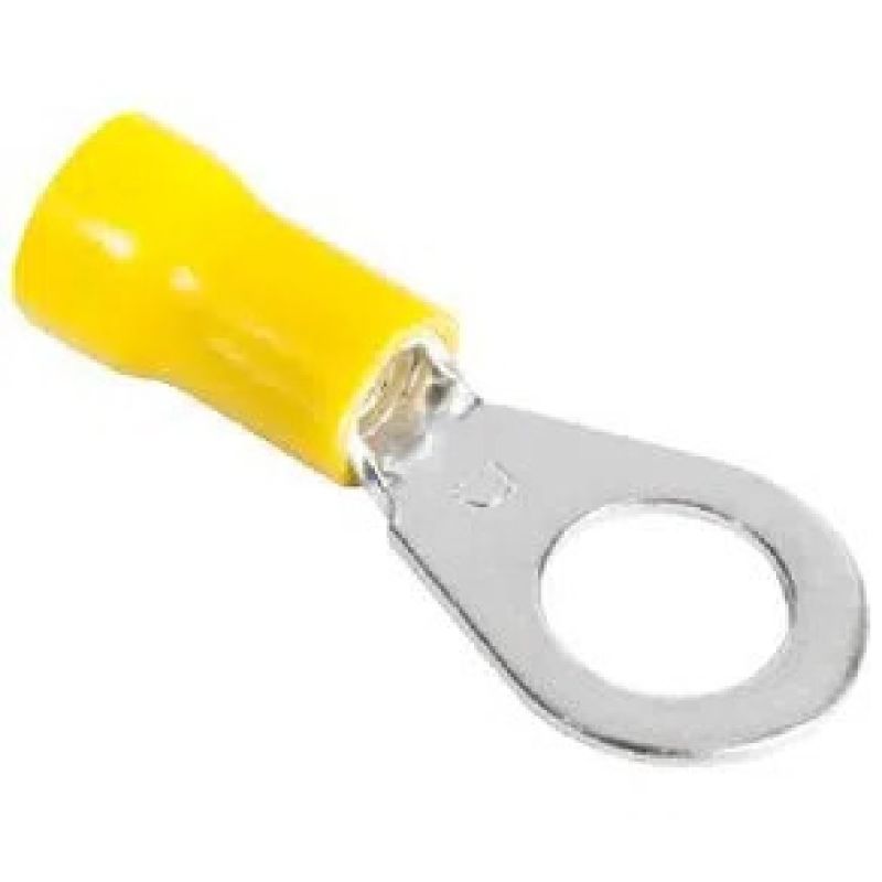 TERMINAL ANEL AMARELO M10 06,0MM (10 PEÇAS) AN2453 CRIMPER