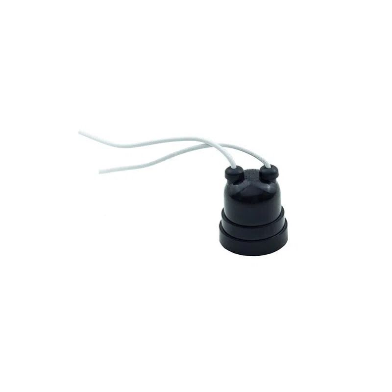 SOQUETE COM RABICHO E27 43.01T PRETO FOXLUX