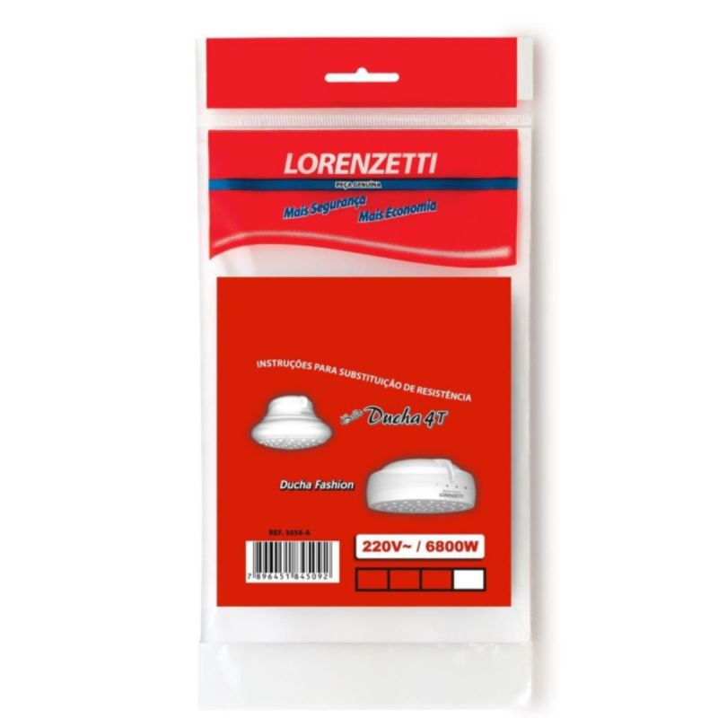 RESISTÊNCIA BELLA DUCHA 4T 6800W 220V 3056 A LORENZETTI