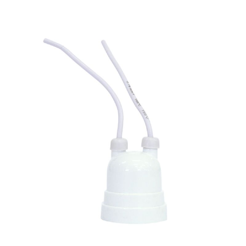 SOQUETE COM RABICHO E27 43.01TB BRANCO FOXLUX