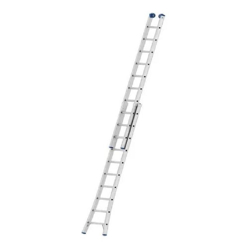 ESCADA DE ALUMÍNIO EXTENSIVA DUPLA 2X10 20 DEGRAUS MOR