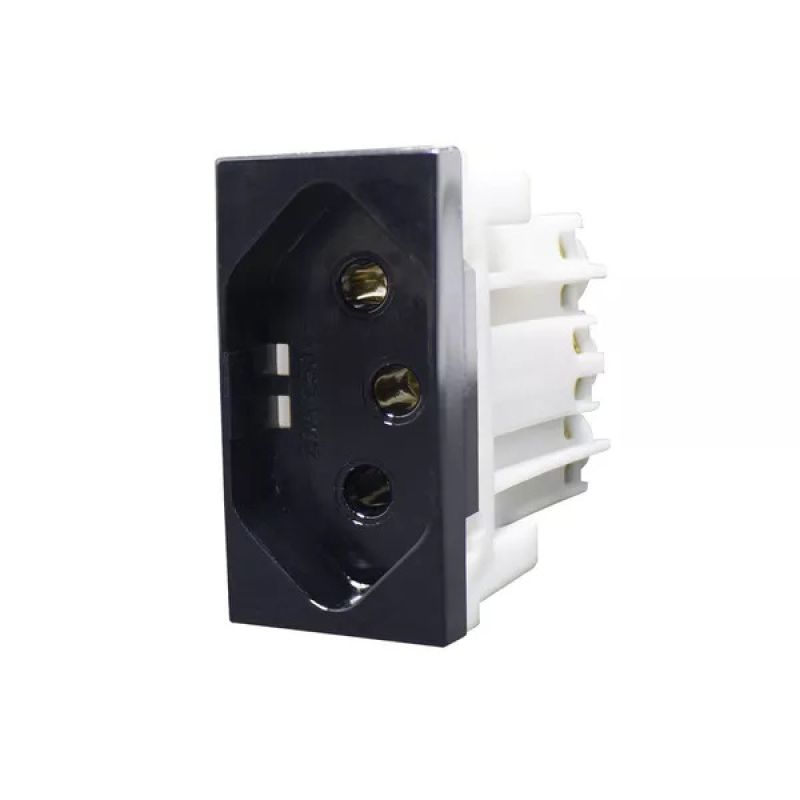 MÓDULO TOMADA 2P+T 10A PRETO 85509 INOVA PRO CLASS