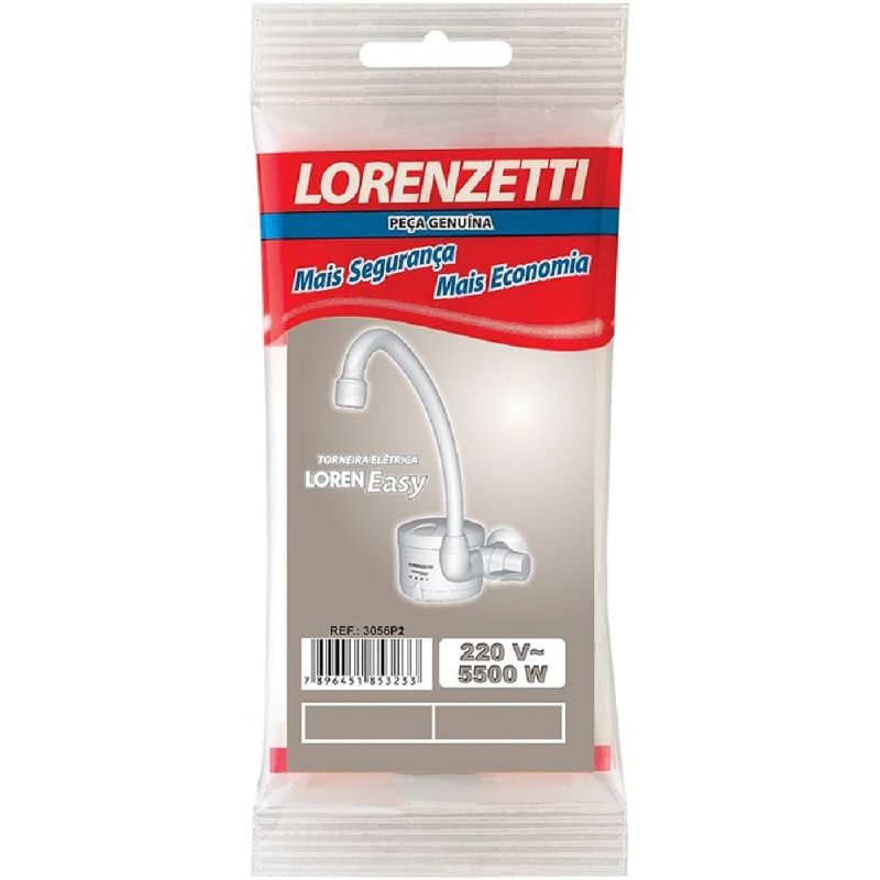 RESISTÊNCIA LORENEASY 5500W 220V 3056 P2 LORENZETTI - COMPATÍVEL COM TORNEIRA LOREN EASY