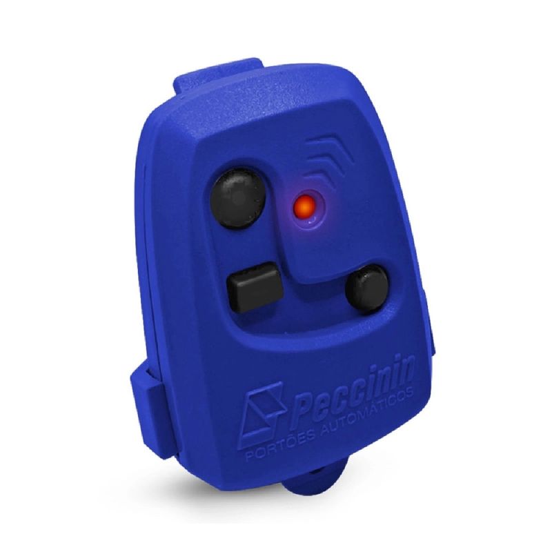 TRANSMISSOR TX 434MHZ 3 BOTOES AZUL PECCININ