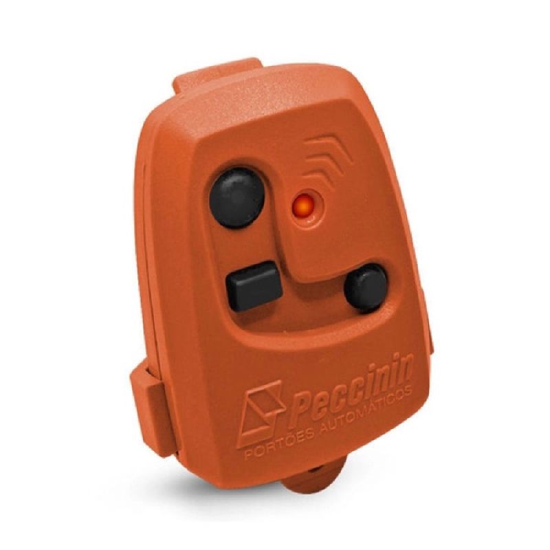 TRANSMISSOR TX 434MHZ 3 BOTÕES LARANJA PECCININ