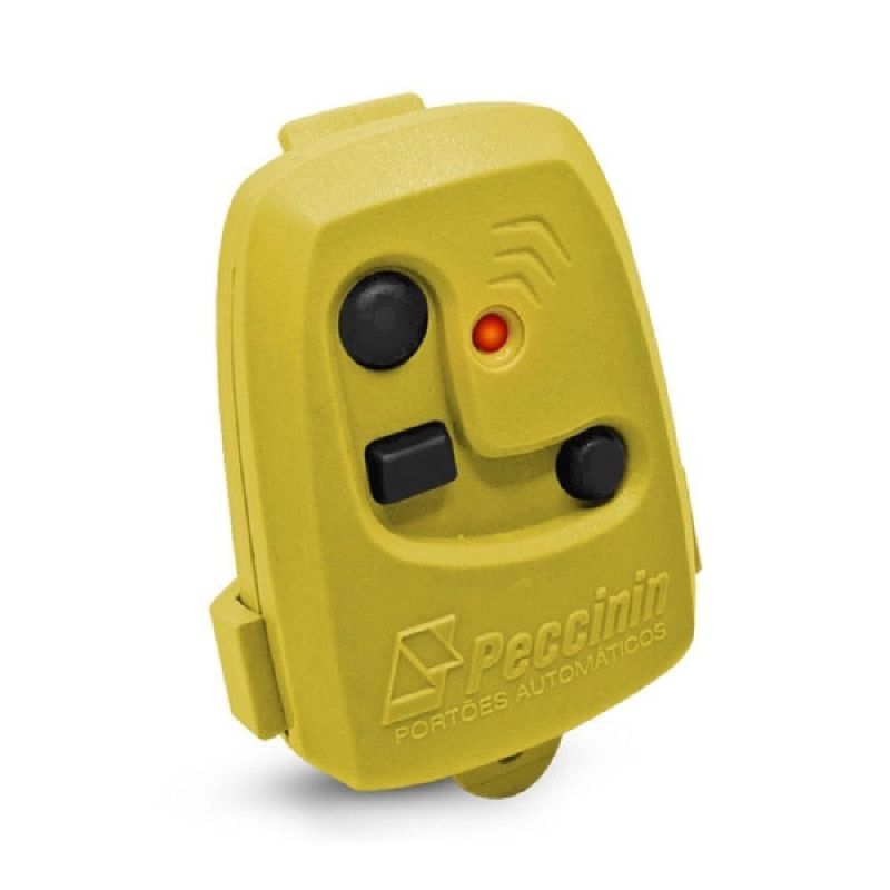 TRANSMISSOR TX 434MHZ 3 BOTOES AMARELO PECCININ