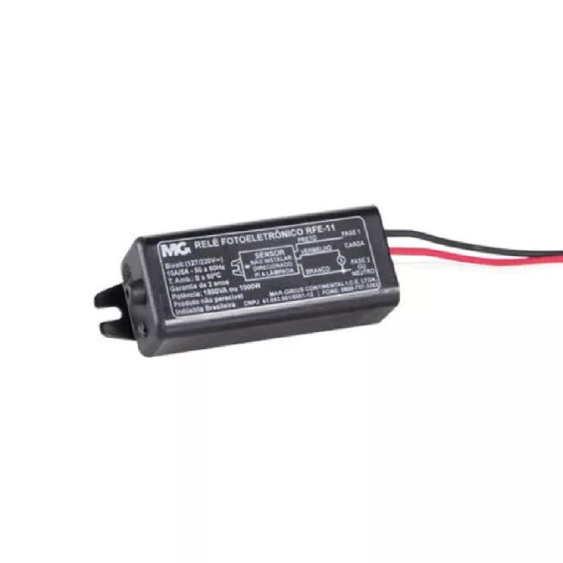 RELE FOTOELETRÔNICO BIVOLT 1000W RFE 11 MARGIRIUS