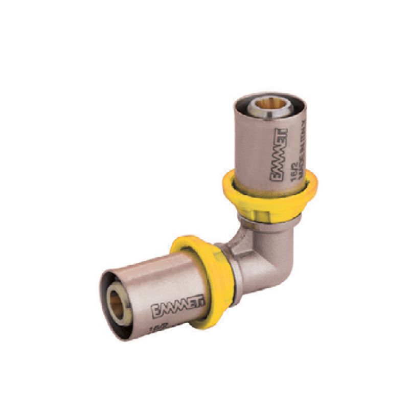 COTOVELO PARA GÁS 16MM X 16MM PRENSAR EMMETI