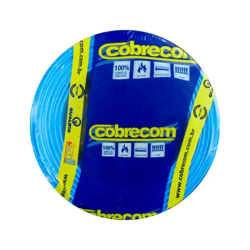 ROLO CABO FLEXÍVEL 004,00MM AZUL (100MT) COBRECOM