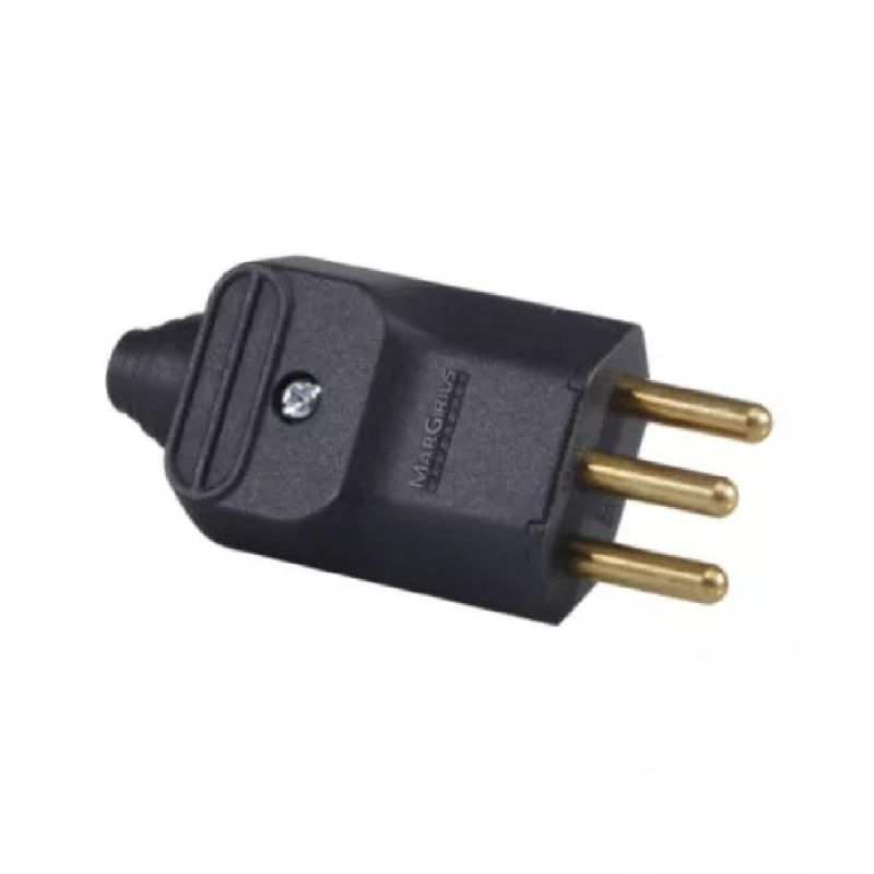 PLUG 2P+T 20A 250V PRETO GIGANTE PA015066 MARGIRIUS
