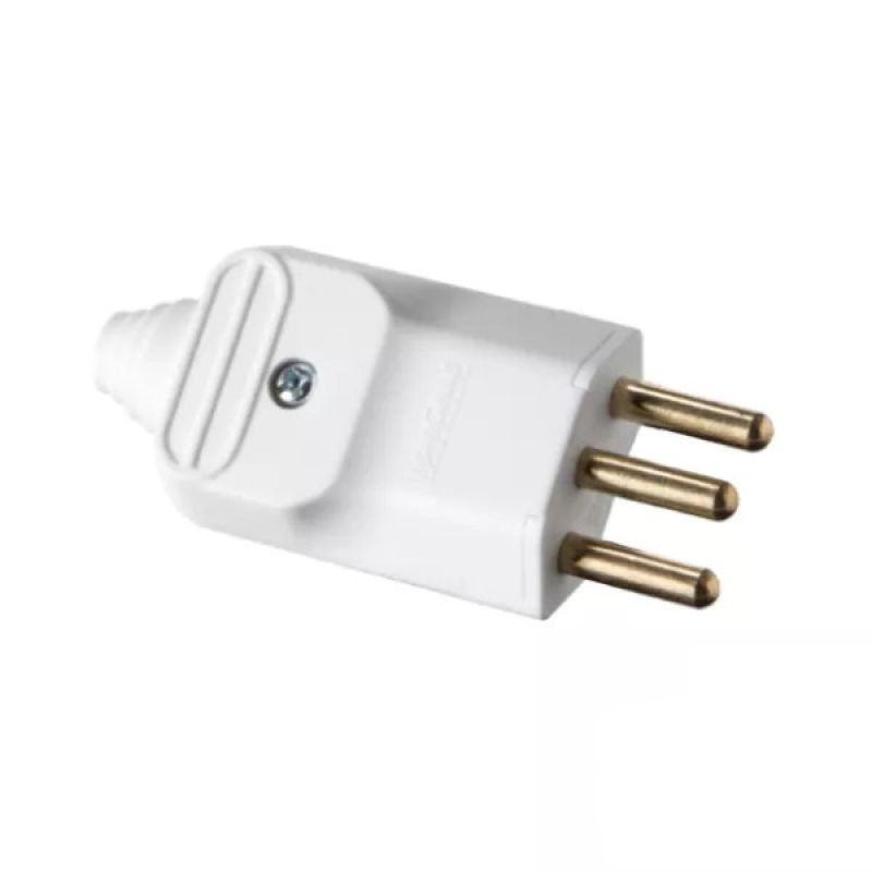 PLUG 2P+T 20A 250V BRANCO GIGANTE PA015062 MARGIRIUS