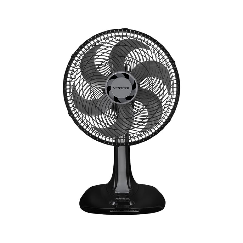 VENTILADOR OSCILANTE MESA TURBO 30CM PRETO 127V VENTISOL
