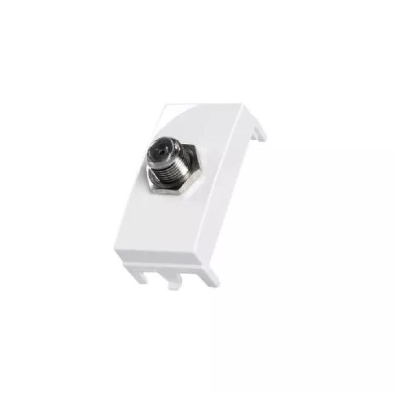 MÓDULO TOMADA TV COAXIAL 75 OHMS BRANCO SLEEK MARGIRIUS