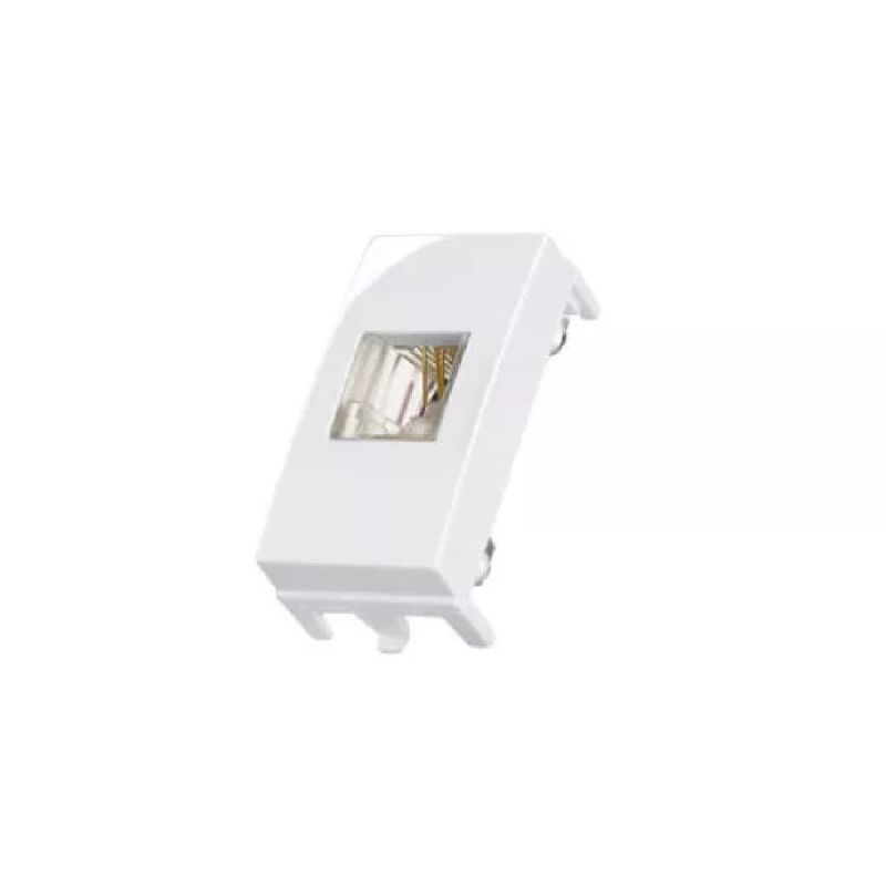 MÓDULO TOMADA RJ11 4 FIOS BRANCO SLEEK MARGIRIUS
