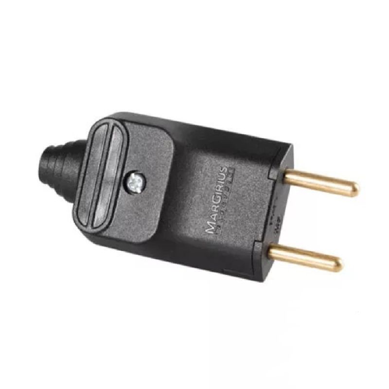 PLUG 2P 10A 250V PRETO GIGANTE PA017723 MARGIRIUS