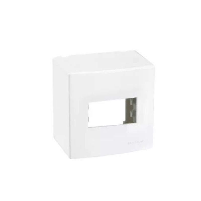 CAIXA DE SOBREPOR 01 MÓDULO BRANCO SLEEK MARGIRIUS