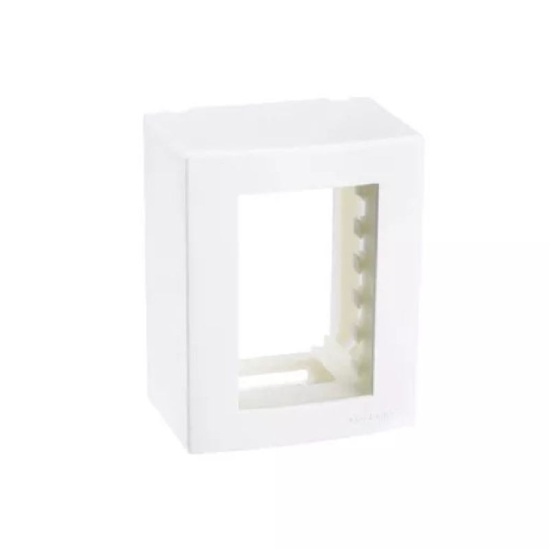 CAIXA DE SOBREPOR 03 MÓDULOS BRANCO SLEEK MARGIRIUS