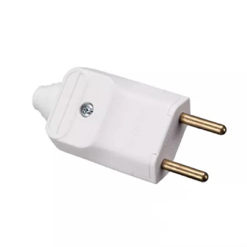 PLUG 2P 10A 250V BRANCO PA017725 MARGIRIUS