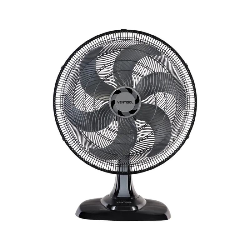 VENTILADOR MESA OSCILANTE TURBO 50CM PRETO 127V VENTISOL