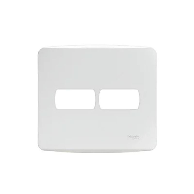 PLACA 4X4 02 POSTOS COM SUPORTE BRANCO MILUZ