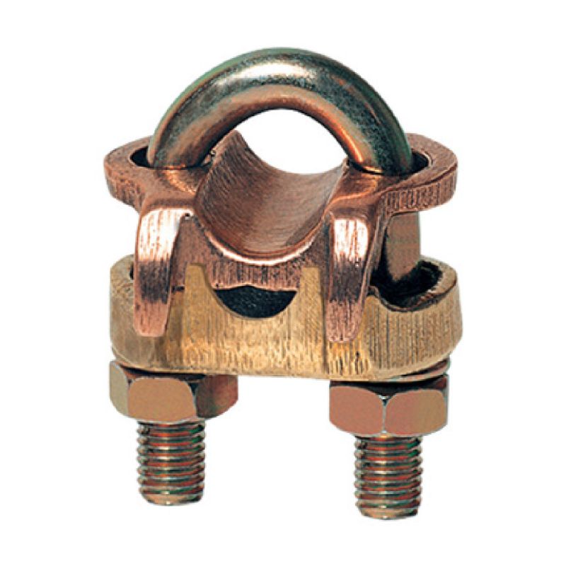 GRAMPO ATERRAMENTO DUPLO COM PARAFUSO U GTDU 3/8 INTELLI
