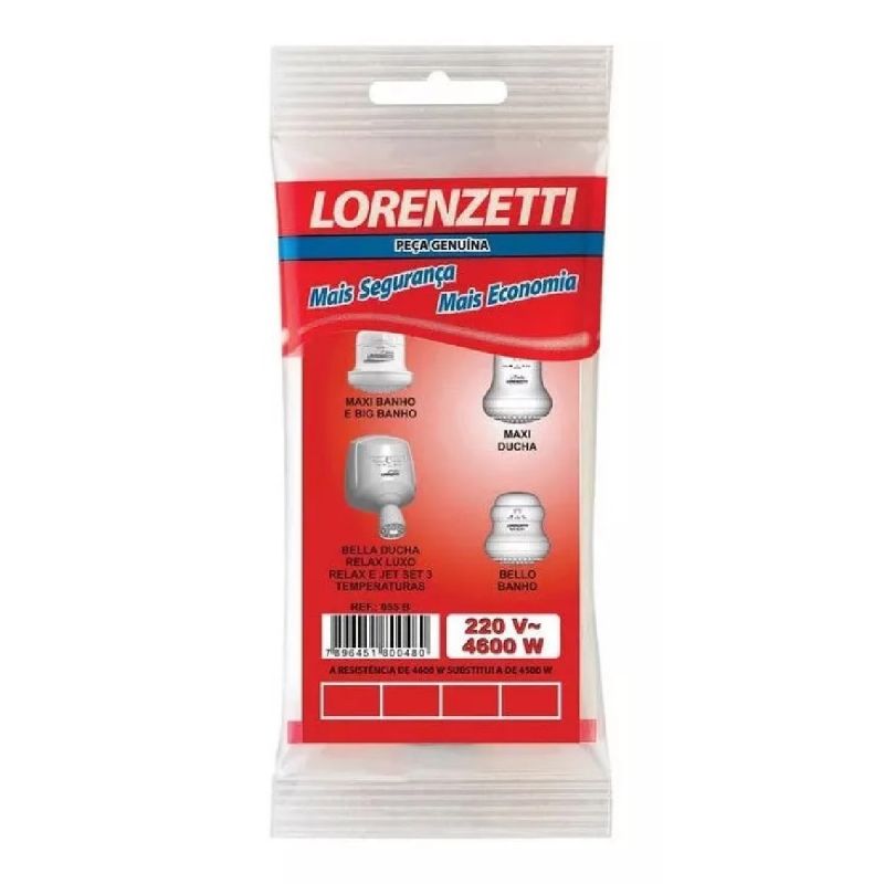 RESISTENCIA CHUVEIRO 4600W 220V 055 B LORENZETTI