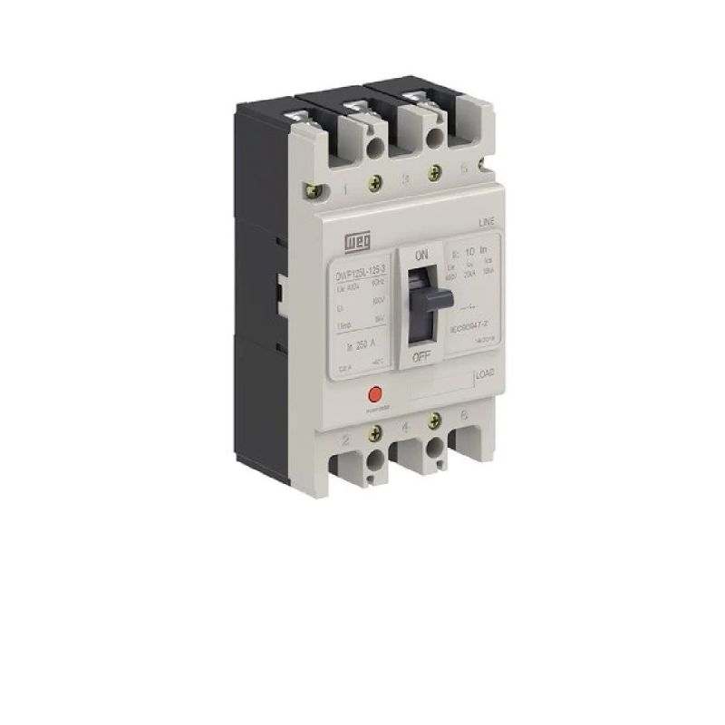 DISJUNTOR CAIXA MOLDADA TRIPOLAR DWP125 80A WEG
