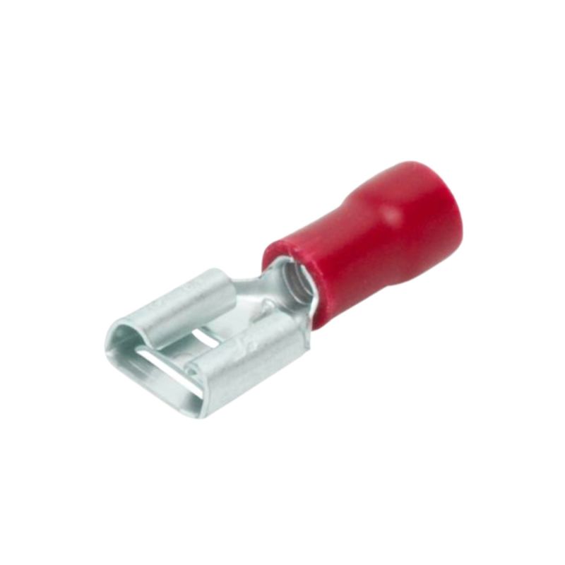 TERMINAL ENGATE FÊMEA VERMELHO 01,0MM (10 PEÇAS) EF4207 CRIMPER
