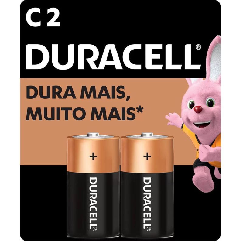 PILHA MEDIA C ALCALINA DURACELL