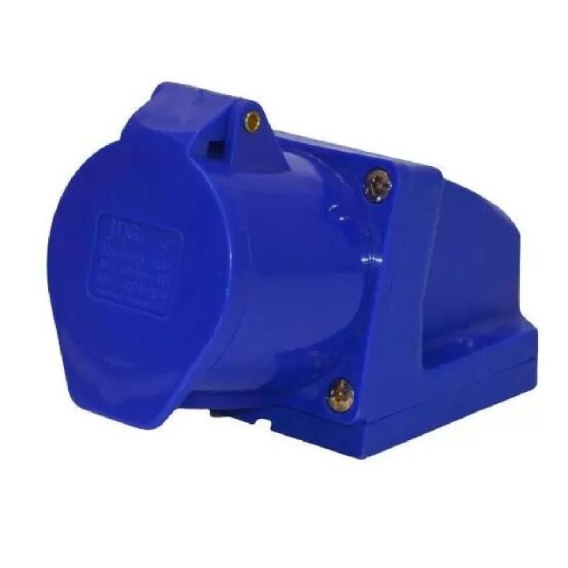 TOMADA SOBREPOR INDUSTRIAL 3P+T 32A AZUL 16105 JNG