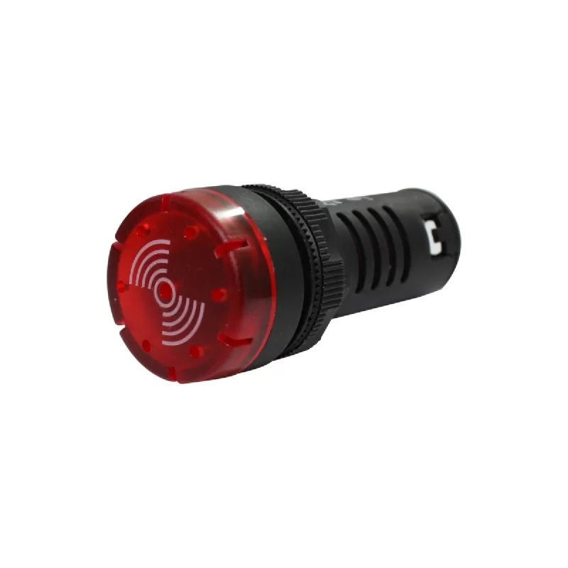 SINALIZADOR SONORO 22MM VERMELHO 220V LUKMA