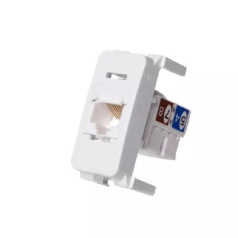 MÓDULO TOMADA RJ45 CAT 5E BRANCO B3 MARGIRIUS