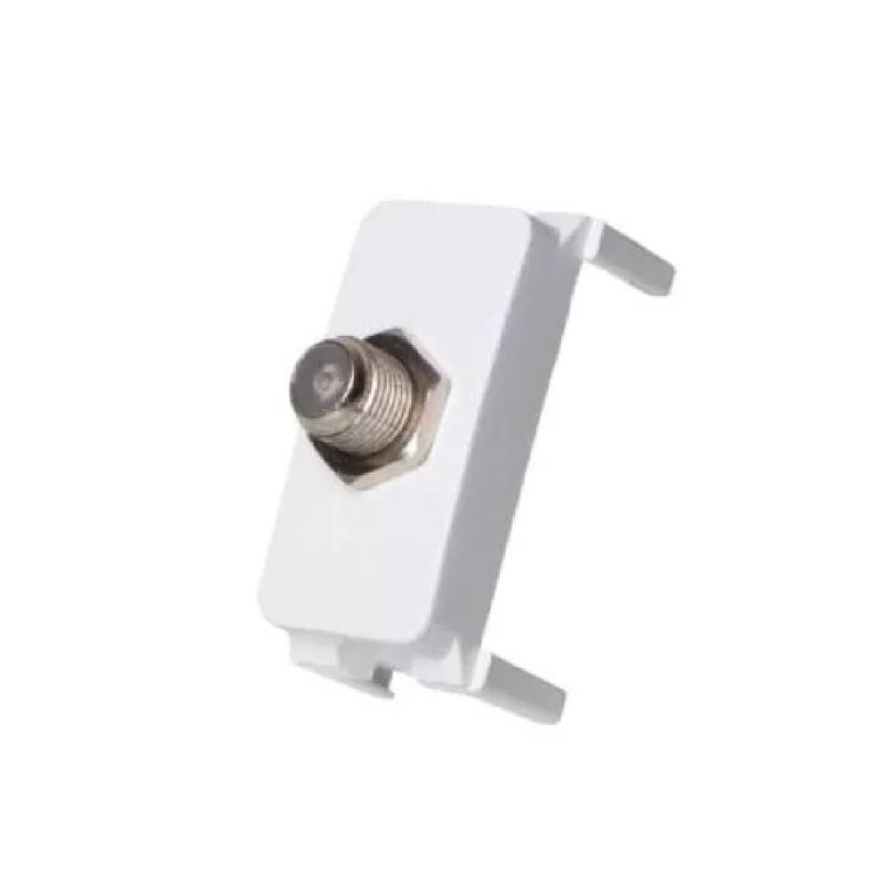 MÓDULO TOMADA TV COAXIAL 75 OHMS BRANCO B3 MARGIRIUS
