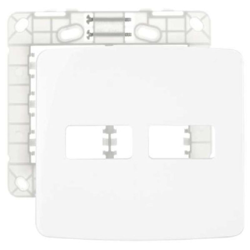 CONJUNTO PLACA 4X4 2 POSTOS BRANCO B3 MARGIRIUS