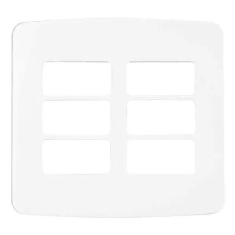 CONJUNTO PLACA 4X4 6 POSTOS BRANCO B3 MARGIRIUS