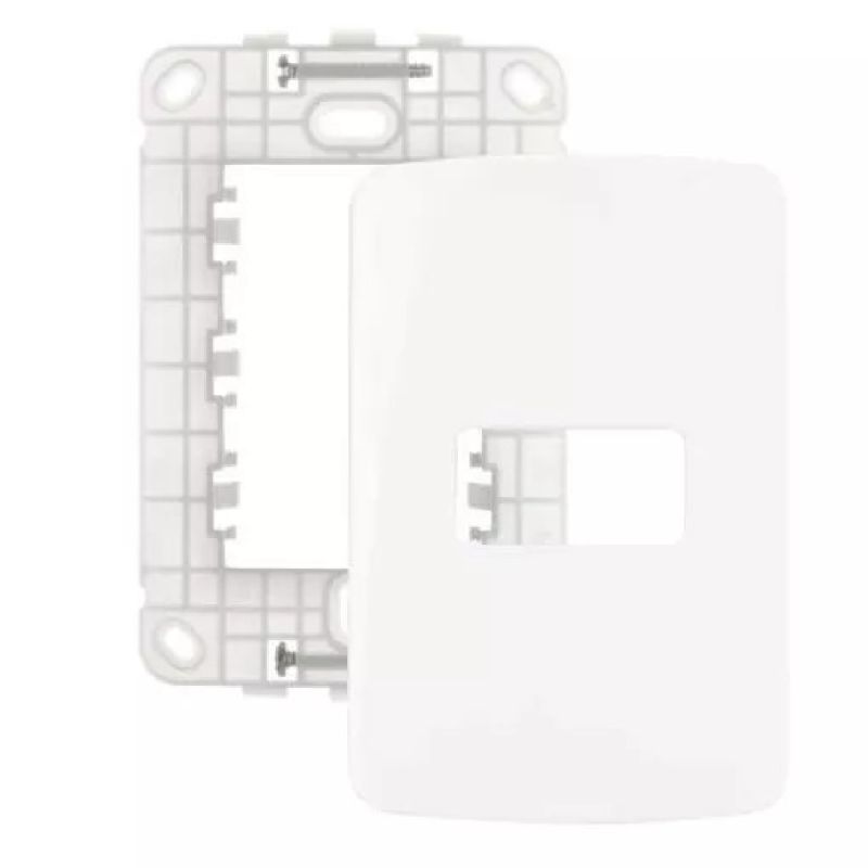 CONJUNTO PLACA 4X2 1 POSTO BRANCO B3 MARGIRIUS