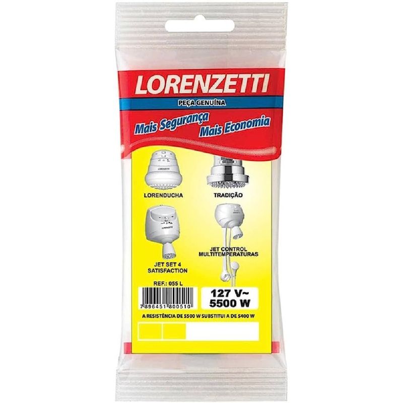 RESISTENCIA CHUVEIRO 5500W 127V 055 L LORENZETTI
