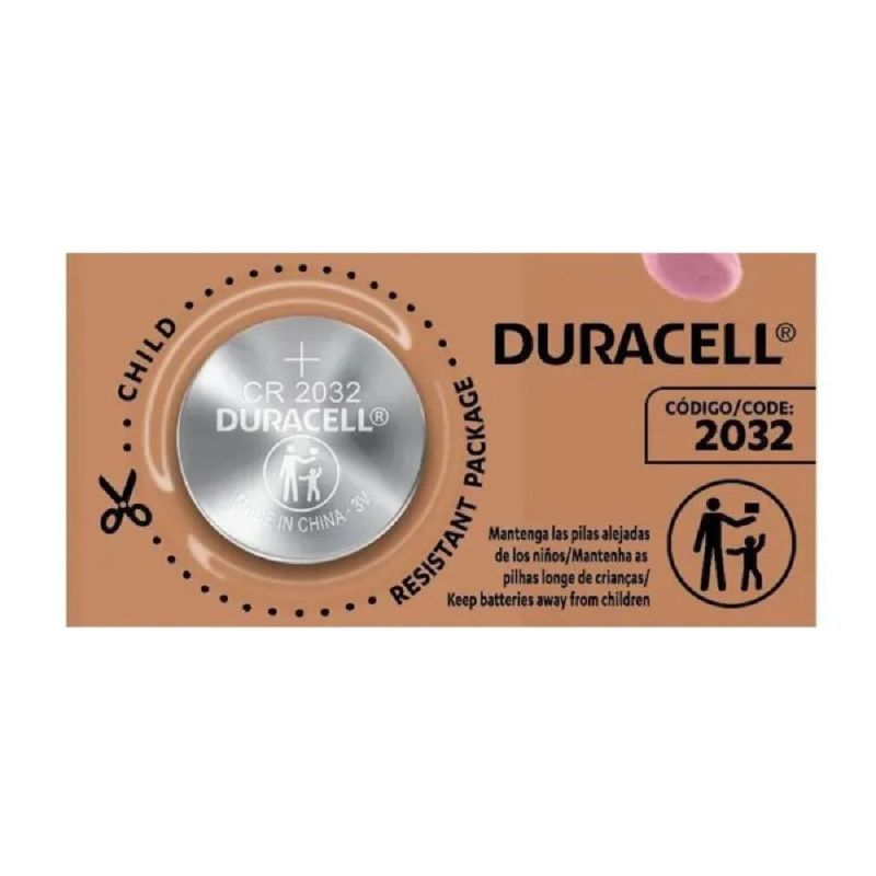BATERIA 3V LITHIUM CR2032 DURACELL
