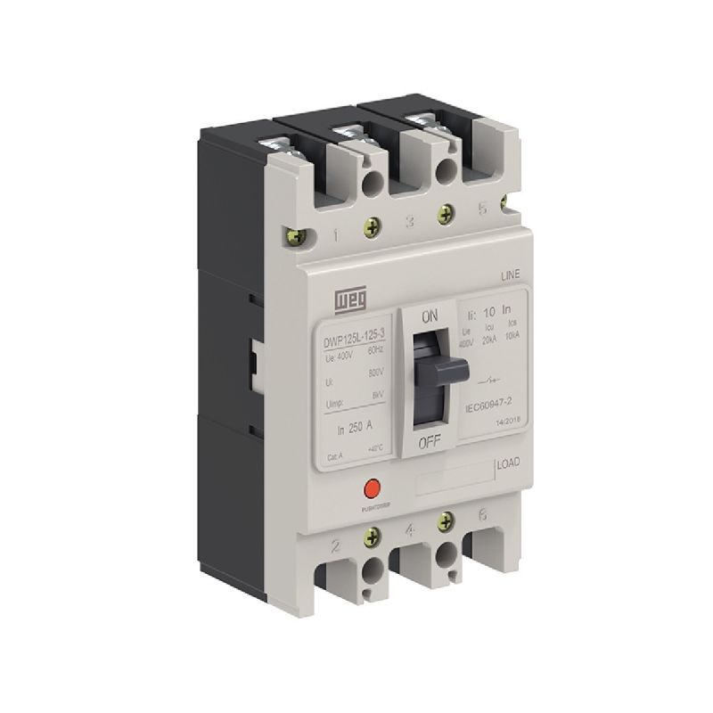 DISJUNTOR CAIXA MOLDADA TRIPOLAR DWP400 300A WEG