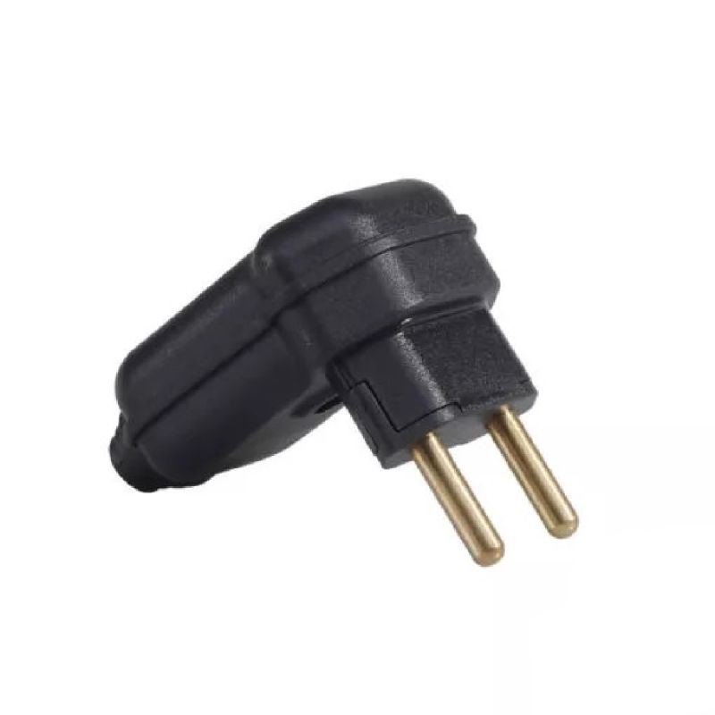 PLUG 2P 20A 250V PRETO 90º PA016591 MARGIRIUS