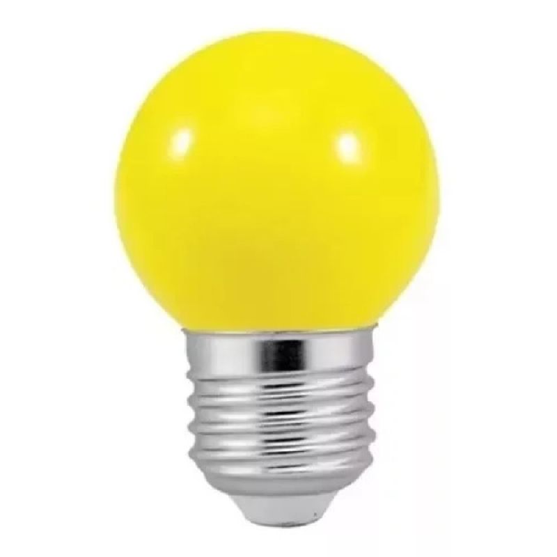 LÂMPADA LED BOLINHA G45 03W AMARELO BIVOLT GALAXY