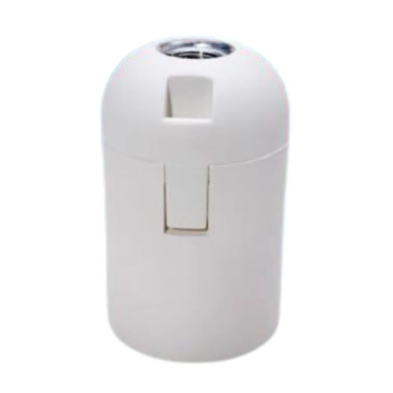 SOQUETE E27 TERMOPLÁSTICO BRANCO LISO LUCCHI