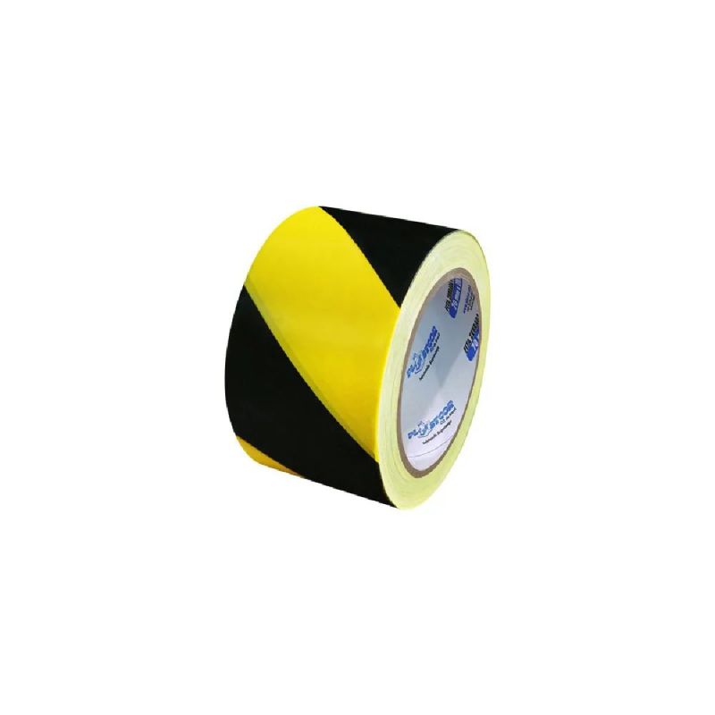 FITA DEMARCAÇÃO ÁREA ZEBRADA PRETA/AMARELA 70MMX200M PLASTCOR